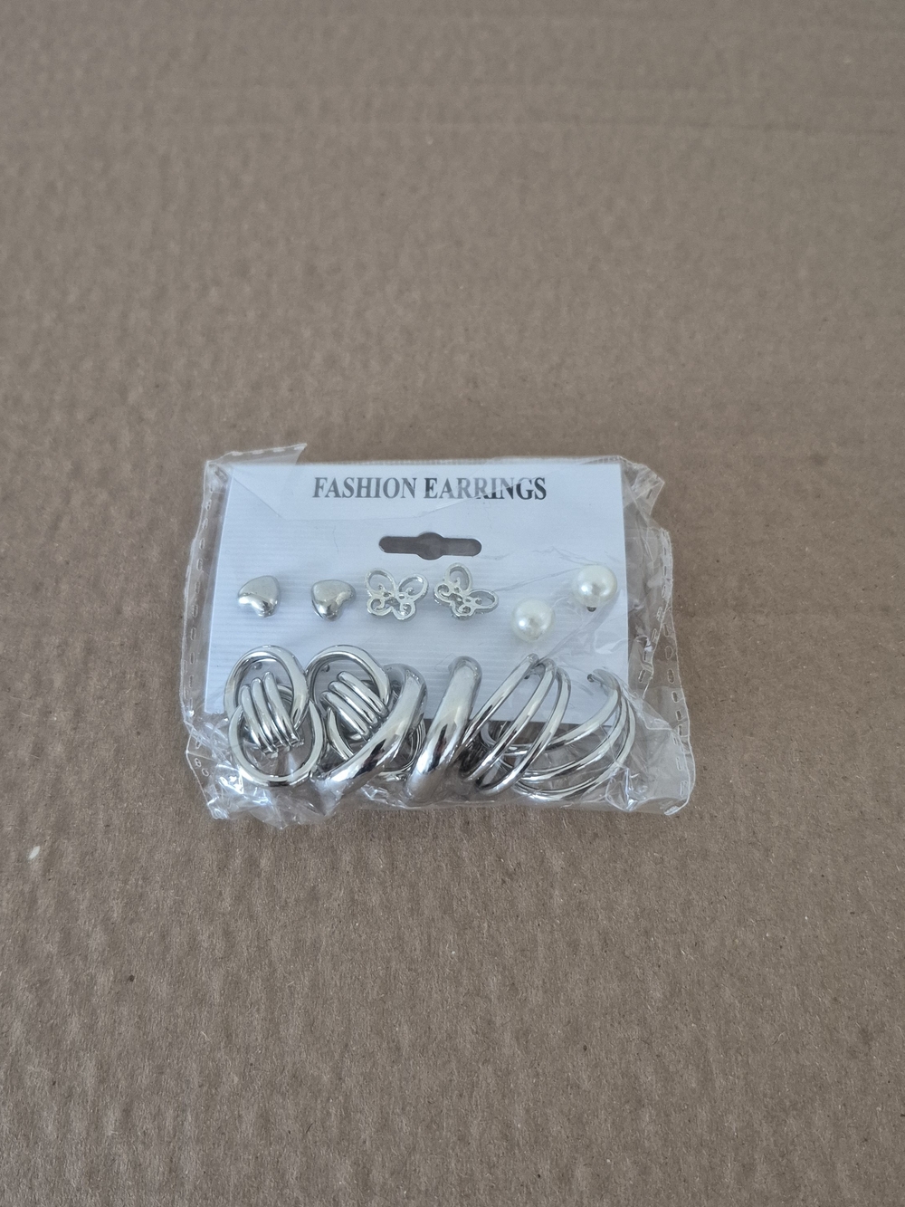 Silver Multi-Pair Fashion Earring Set - Women Accessories